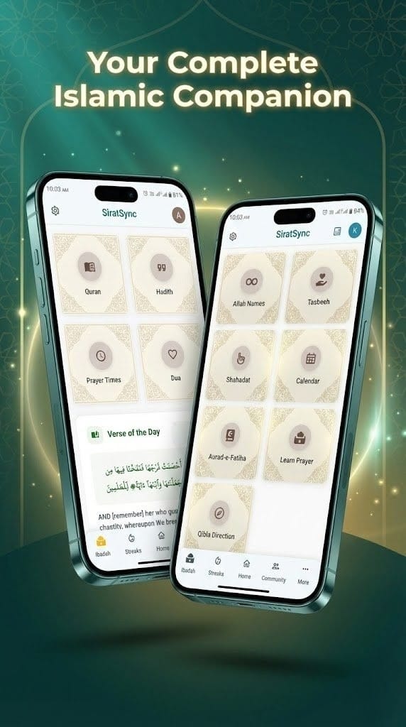 SiratSync Companion Home Screen