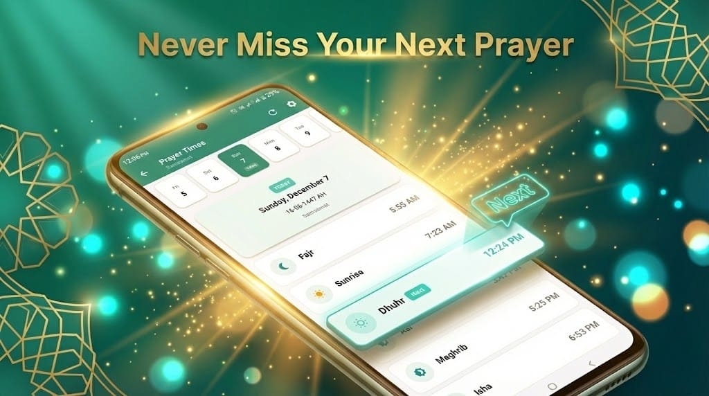 SiratSync Prayer Times & Qibla